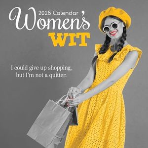 2025 Square Wall Calendar, Women's Wit, 16-Month Funny Corner Theme with 180 Reminder Stickers (12 x 12 In)
