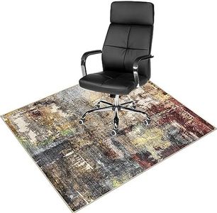 Anidaroel Office Chair Mat for Hardwood Floor, 48"x60" Under Desk Chair Rug for Rolling Chair, Anti-Slip Computer Chair Mat, Low Pile Carpets Floor Rug for Home Office Gaming Room