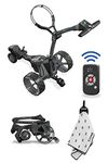 2025 Motocaddy M7 GPS DHC Electric Golf Trolley, 1-Step Folding Golf Cart, Over 40,000 Pre-Loaded Golf Courses, 36 Holes Battery, The Golfather Bundle with Towel Tag and Caddie Towel