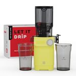 NUUK DRIP Cold Press Juicer For Home | Max Nutrition | Easily Juices Hard Fruits & Veggies | No Chopping with 108mm Wide Chute | Easy Assembly & Cleaning | Tritan Jars for Max Safety | 6 Year Warranty