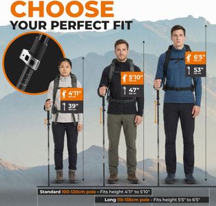 Trekology Foldable Trekking Poles – Lightweight Adjustable Hiking Sticks