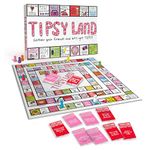 Tipsy Land Your New Favorite Adult Party Board Game, 75+ Unique Spaces for Calling Out Friends, Silly Dares & Confessions, and Mini Competitions | Age 18+