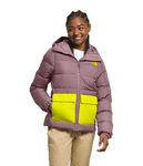 THE NORTH FACE Women's Gotham Insulated Jacket, Fawn Grey/Sulphur Spring Green, X-Large, Fawn Grey/Sulphur Spring Green, X-Large