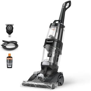 Vax Platinum Power Max Carpet Cleaner Machine, Rug, Upholstery, Car, Stair Upright Shampooer Washer. Handheld Spot Cleaning, SpinScrub and Wash Tools, Solution, 1200W, 9.6kg, Black, ECB1SPV1