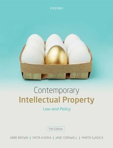 Contemporary Intellectual Property Law and Policy