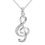 ShiQiao Spl Music Note Necklace for Women Musician Pianist Birthday Christmas Gifts for Girls Daughter Sister Best Friend Music Gifts