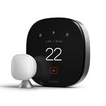 ecobee New 2022! Smart Thermostat Premium with Smart Sensor, Siri or Alexa Built in Air Quality Monitor, Black