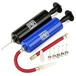 H&S 2 Inflator Ball Pump with Needle Pins Valve Adapter Adaptor Set for Football Basketball