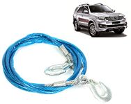 Selifaur - 12mm Heavy Duty 3Mtr 8000kgs Car Auto Full Steel Towing Tow Cable Rope for Fortuner