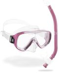 Cressi Ondina VIP SIL Junior Snorkeling Combo, Pink