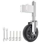 COOWOO Spring Loaded Gate Casters 6” Heavy Duty Gate Caster Wheels with Hardware 600 Lbs Load Capacity