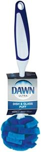 Dawn Ultra Puff Glassware and Dish Cleaning Brush, 11.1" x 2.5" x 2.5", Blue/White