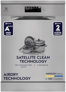 Electrolux 15 Place Settings Dishwasher Machine for Home, Fully Automatic with AirDry, Stainless Steel, UltimateCare 700, ESZ69300SX