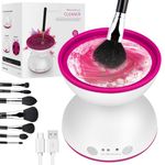 Makeup Brush Cleaner Machine, Electric Makeup Brush Cleaner, 1200mAh USB Rechargeable Portable Automatic Make Up Brush Cleaner Cleanser Machine, for All Size Cosmetic Brushes, Gift for Women Girls