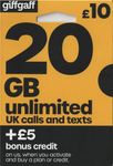 giffgaff O2 4G Multi Sim Card For PAYG - UNLIMITED CALLS, TEXTS & DATA - get £5 BONUS CALL CREDIT with your first Top up! Fits ALL devices eg. iPhone 5S/6/6S/7 Plus/8 Plus/SE/X/, GALAXY S7/S7 Edge/S8