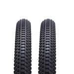WEEROCK 27.5 Inch MTB Bike Tires 2 Pack Tires Folding Bead Replacement Tyre 27.5 x 1.95 for 27.5 Inch Bicycles MTB Mountain Bicycle, Black