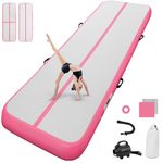 Inflatable Tumbling Gym Mat 20cm high 6M Inflatable Air Gymnastics Mat Training Mats Gymnastics tumbling mat with Air Pump