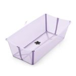 Stokke Flexi Bath XL - Foldable Baby Bath for Newborns up to 21kg - Compact, Portable & Easy to Store - Safe for Home & Travel, Lavender
