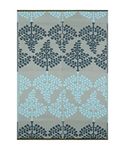 Sapana Carpet-Mats Rectangular Chatai Mats For Home Multipurpose,Foldable,Reversible Plastic Chatai Floor Mat For Sleeping Indoor/Outdoor Use Motif Blue&Grey 4 X 6(L 180 Cm X W 120 Cm,Polypropylene)