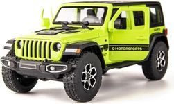 ARNIYAVALA Compatible for 1/32 Wrangler Alloy Diecast Pull Back Model Car Collectible Gift with Light and Sound Toy Vehicle for Kids Boys Girls Toddler Christmas Birthday Gift (Green)