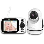 HelloBaby Baby Monitor with 3.2'' IPS Screen - Baby Camera Monitor with Remote Pan-Tilt-Zoom Camera No WiFi, Infrared Night Vision, 1000ft Wireless Connection