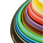 Quilling Paper Strips Set (26 Colors 1040strips 3/5/ 7/10 mm x 38cm, Pack of 4)