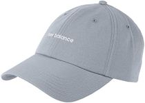 New Balance Men's and Women's NB Linear Logo Hat, One Size, Steel