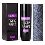 Volumon Professional Hair Building Fibres- Hair Loss Concealer- COTTON- 28g- Get Upto 30 Uses- CHOOSE FROM 8 HAIR SHADES COLOURS (Grey)