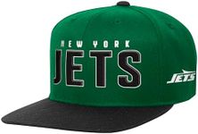 Outerstuff Youth Green/Black New York Jets Lock Up Flat Brim Snapback Hat