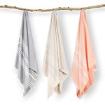 Mush 100% Bamboo Large Bath Towel | Ultra Soft, Absorbent, Light Weight, & Quick Dry Towel for Travel, Gym, Beach, Pool, and Yoga | 29 x 59 Inches Set of 3