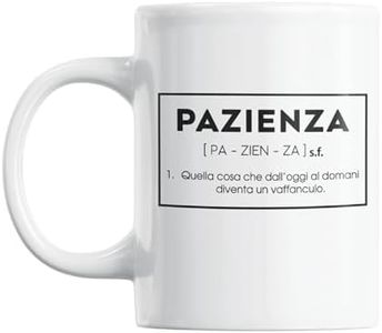 Gesar Tazza Divertente da Ufficio - Tazza " Pazienza " - Idee Regali Originali e Divertenti per Uomo e Donna - Tazza regalo di compleanno - Idee regalo di Natale - Frasi Originali Divertenti