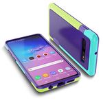 Jeylly for Samsung Galaxy S10, S10 Case Full Body, Ultra Slim 3 Color Hybrid Armor Defender Soft TPU Thin Anti-slip Shockproof Protective Bumper Case For Samsung Galaxy S10 (6.1 inch) - Purple