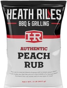Heath Riles BBQ Rub - Peach BBQ Seasoning Rub, Champion Pitmaster Recipe, Legendary BBQ Rubs For Smoking & Grilling, 70+ BBQ Championships, 2 lb./32 oz.