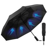 Gifmore Compact Windproof Umbrella - Automatic, Portable, Strong Foldable Travel Umbrella for Men and Women