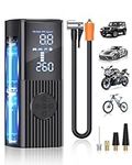 Tire Inflator Portable Air Compressor - 180PSI Portable Air Compressor with Accurate Pressure LCD Display, 20000mAh & 3X Faster Inflation Tire Inflator for Car, Bike, Motorcycle, Ball.