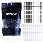 Homdum Nylon Plug with Screws 1 1/2 inch (38 mm screw with plastic sleeve) Pack of 100. (1 1/2")