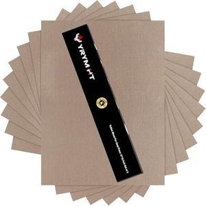 10 Pack PTFE Sheet for Heat Press - 16" x 12" Non Stick PTFE Sheets for Vinyl Heat Press Washable Reusable Heat Resistant Craft Mat