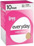 L'eggs Everyday Knee Highs ST 10, Nude, One Size