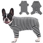 Axcimond Dog Recovery Suit Long Sleeve Dog Bodysuit After Surgery Medical Pet Shirt Dog Onesie Protect Wound Surgical Suit for Male/Female Dog Surgery Recovery Suit Puppy Pajamas for Small Medium Dogs