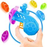 KUTKUT 6 Pieces Cat Fetch Toy with 5 Colorful Flying Propellers Set- Cat TracksToy - Fun Levels of Interactive Play Cat Toys Satisfies Kitty's Hunting, Chasing & Exercising