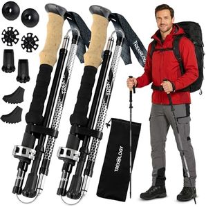 Trekking Poles, Hiking Sticks Collapsible Hiking Poles Walking Sticks for Seniors Balance Hiking Poles for Women Walking Sticks for Women Balance Walking Sticks for Hiking Poles Collapsible, Men Women