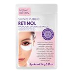 Skin Republic Retinol Infused Hydrogel Under Eye Patch | Reduces Deep Wrinkles & Undereye lines | Reduces Dark Circles (Pack of 3 Pairs)