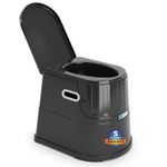 Veayva Heavy Duty Portable Indian Toilet to Western Convertor | Toilet Stool | Toilet Commode for Patients | Indian Commode Stool | Portable Toilet Seat for Adult, Handicap People, BLACK, Plastic