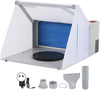 Portable Airbrush Spray Booth Kit, Low Power Filter Workbench Craft Painting Booth with AU Plug Easy Carry