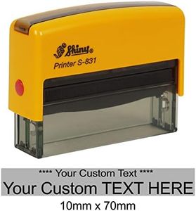 Shiny S-831 Self Inking Long Rubber Stamper Custom Office Stationery Stamp 10mm x 70mm