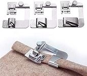 PannySewCraft 3 Sizes Rolled Hem Pressure Foot Sewing Machine Presser Foot Hemmer Foot Set (1/2 Inch, 3/4 Inch, 1 Inch) for Singer, Brother, Janome and Other Low Shank Adapter