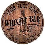 Personalized Whiskey Bar Sign 10" 1