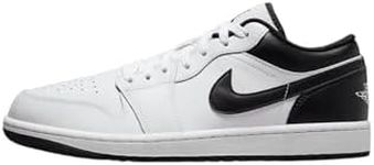 NIKE Air Jordan 1 Low Mens Fashion Trainers in White Black - 9 UK