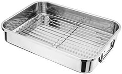 Judge Speciality Cookware, 32 x 24 x 6cm Roasting Pan with Rack