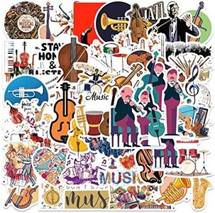 51 PCS Orchestral Stickers,Music Instrument Aesthetic Stickers,Classical Music Stickers for Water Bottles,Laptop,Cellphone - Perfect Gifts for Adults, Kids,Teens,Students